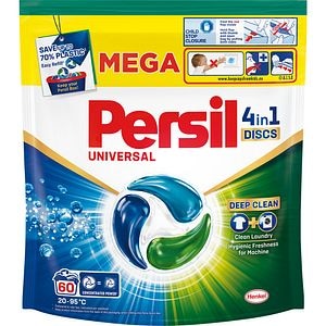 Detergent capsule PERSIL 4in1 Discs Universal, 60 spalari