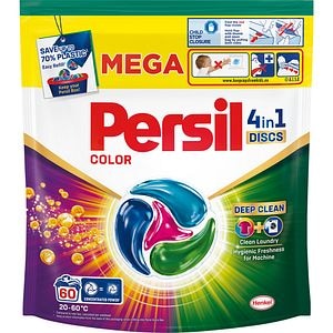 Detergent capsule PERSIL 4in1 Discs Color, 60 spalari