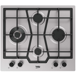 Plita incorporabila BEKO HIAW642210X, Gaz, 4 arzatoare, Wok, inox