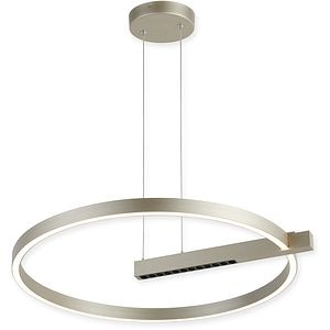 Lustra LED KLAUSEN Himera, 48W, 4000K, IP20, argintiu