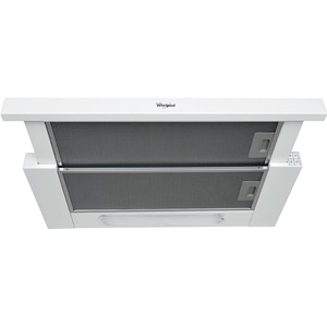 Hota incorporabila telescopica WHIRLPOOL AKR 749 WH, 1 motor, 336 m3/h, L 60 cm, alb