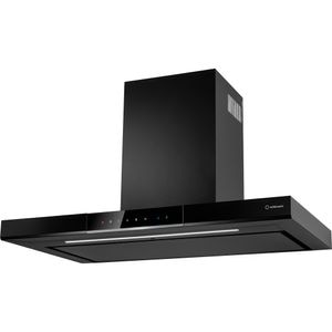 Hota decorativa TURBIONAIRE Elva 90 WB TEV90WB, 1 motor, 692 m3/h, L 90 cm, negru