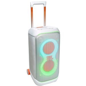 Boxa portabila JBL PartyBox Stage 320, 240W, Bluetooth, IPX4, Auracast, alb