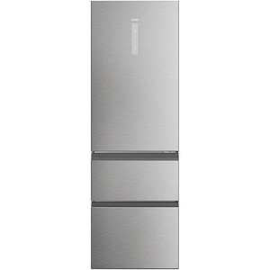 Combina frigorifica HAIER HTW5618DNMG, Total No Frost, 360 l, H 185 cm, Clasa D, Wi-Fi, inox