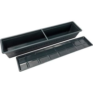 Suport jardiniera HARPLAST Carina, D80 cm, plastic, gri antracit