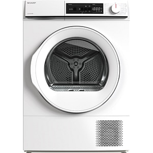 Uscator de rufe SHARP KD-NHA7S6GWE-EE, Pompa de caldura, 7 kg, 15 programe, Clasa E, alb