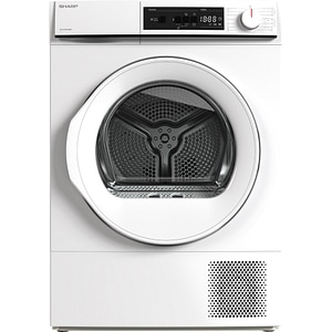 Uscator de rufe SHARP KD-NHA9S6GWD-EE, Pompa de caldura, 9 kg, 15 programe, Clasa D, alb