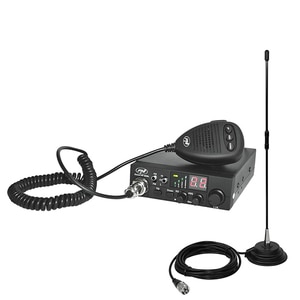 Kit statie CB PNI HP8000L ASQ + antena Extra 40 cu magnet