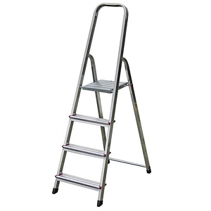 Scara cu platforma KRAUSE Corda, 4 trepte, 3.5 m, aluminiu