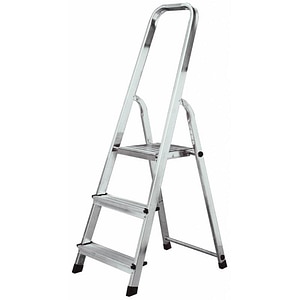 Scara cu platforma KRAUSE Corda, 3 trepte, 2.5 m, aluminiu