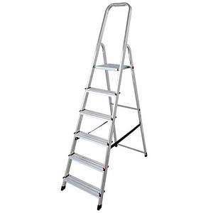 Scara cu platforma KRAUSE Corda, 6 trepte, 3.5 m, aluminiu