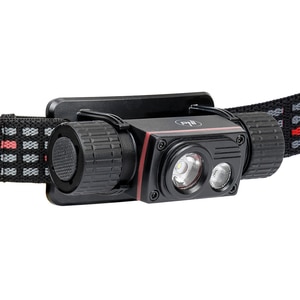 Lanterna LED frontala PNI Adventure F80 Dual Led, 1000lm, IP68, Acumulator 2200mAh, negru