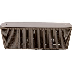 Masa terasa LIVINTWIST Belvedere L, aluminiu, 124 x 41 x 78 cm, taupe