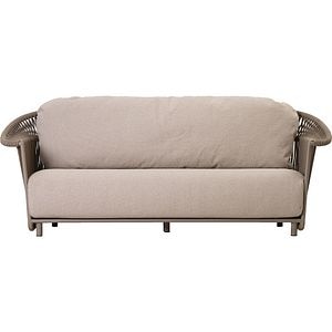 Canapea terasa ARTITURE Crown B2, aluminiu, 220 x 81.5 x 82.5 cm, camel