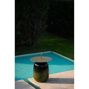 Masa terasa LIVINTWIST Pendant 11, aluminiu, 45 x 65 cm, verde