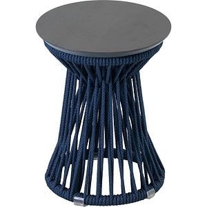 Masa terasa LIVINTWIST Rock 9, aluminiu, 39 x 51 cm, bleumarin