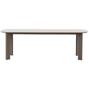 Masa terasa LIVINTWIST Scroll, aluminiu, 240 x 120 x 75 cm, taupe