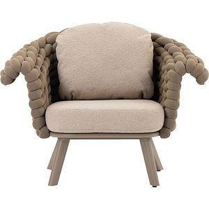 Canapea terasa ARTITURE Scroll 108, aluminiu, 108 x 90 x 79 cm, camel