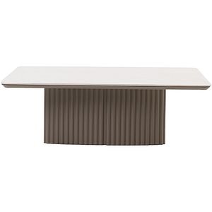 Masa terasa ARTITURE Soft 102, aluminiu, 120 x 120 x 38 cm, camel