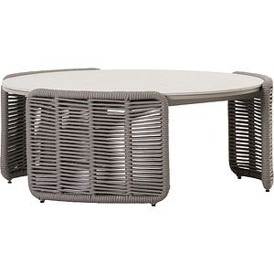 Masa terasa LIVINTWIST Space L, aluminiu, 90.5 x 88 x 36 cm, kaki