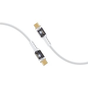 Cablu date PROMATE LucidLine-CC200, USB-C - USB-C, 100W Power Delivery, 2m, alb