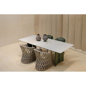 Masa terasa LIVINTWIST Victory M 11, aluminiu, 240 x 110 x 75 cm, verde