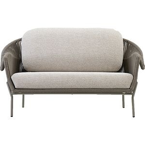 Canapea terasa LIVINTWIST Scala, aluminiu, 152 x 92 x 82 cm, kaki