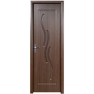 Usa interior M107, cu geam, reversibila, MDF, 60 x 204 cm, stejar auriu