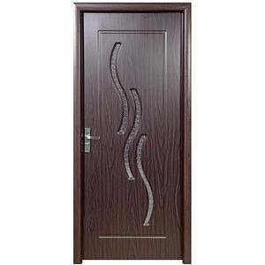 Usa interior M107, cu geam, reversibila, MDF, 70 x 204 cm, wenge