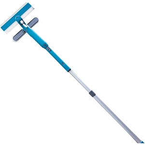 Sistem de curatat geamuri 3 in 1 MEDIASHOP Livington Window Buddy, maner telescopic, 97-130 cm, albastru