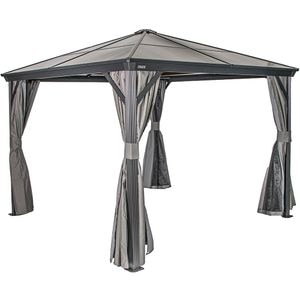 Pavilion terasa Verona, aluminiu, 298 x 260 x 298 cm, antracit