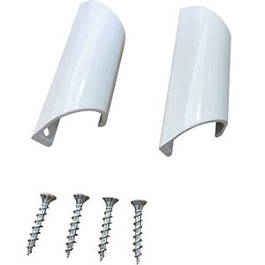 Maner plasa insecte SUNNY, aluminiu, 9 cm, 2 bucati, alb