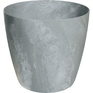 Ghiveci Dmma PROSPERPLAST, D14 cm, gri efect beton