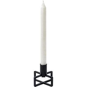Suport lumanare Cross, 9.9 x 7.6 x 9.9 cm, negru