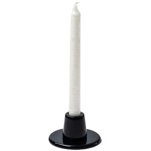 Suport lumanare Cone, 9.9 x 5 x 9.9 cm, negru