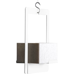 Suport ghiveci flori SPIN Fliss, 19 x 15 x 33 cm, alb