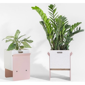 Suport ghiveci flori SPIN Fliss, 28 x 23 x 35 cm, roz