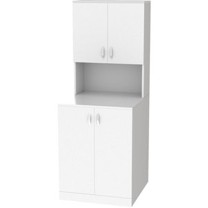 Dulap baie pentru masina de spalat Woodart, 70 x 70 x 180 cm, alb