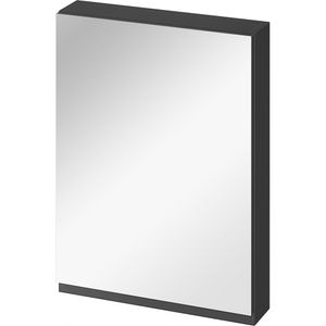Dulap baie cu oglinda Cersanit Moduo, 59.5 x 14.4 x 80 cm, antracit