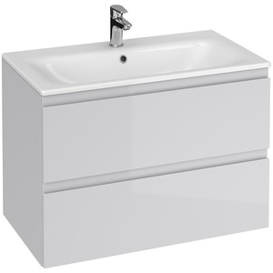 Set masca si lavoar Cersanit Moduo, 79.5 x 44.7 x 62 cm, gri