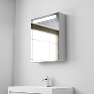 Oglinda baie Woodart Syrah, 65 x 15 x 70 cm, transparent