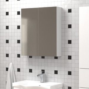 Oglinda baie Woodart Milano, 60 x 15 x 70 cm, transparent