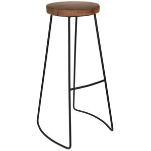 Scaun bar J11301220, 40 x 40 x 79 cm, maro inchis