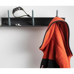 Cuier perete Jaw, 38 cm, gri inchis