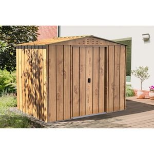 Casuta gradina DURAMAX Top 8X6, otel, 261.6 x 183 x 204.5 cm, maro