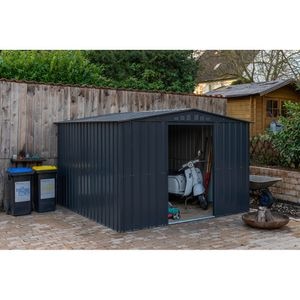 Casuta gradina GLOBEL Dream 10x10, metal, 308 x 309 x 202 cm, antracit