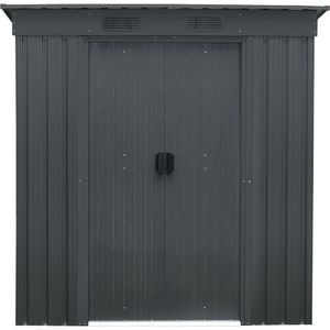 Casuta gradina PERGART Leipzig II 64, metal, 110 x 174 x 174 cm, antracit