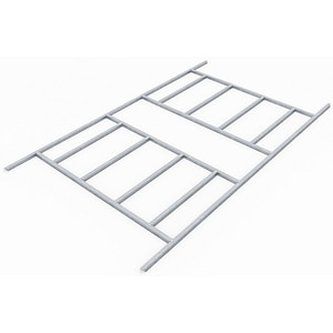 Cadru podea PERGART Dresden II 108, metal, 226 x 291 x 2.6 cm, negru