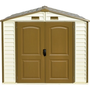 Casuta de gradina DURAMAX Store All, rasina, 245.4 x 160.7 x 222.7 cm, bej-maro deschis