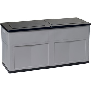 Lada depozitare gradina TOOMAX Multibox Trend, PP, 119 x 46 x 60 cm, gri deschis